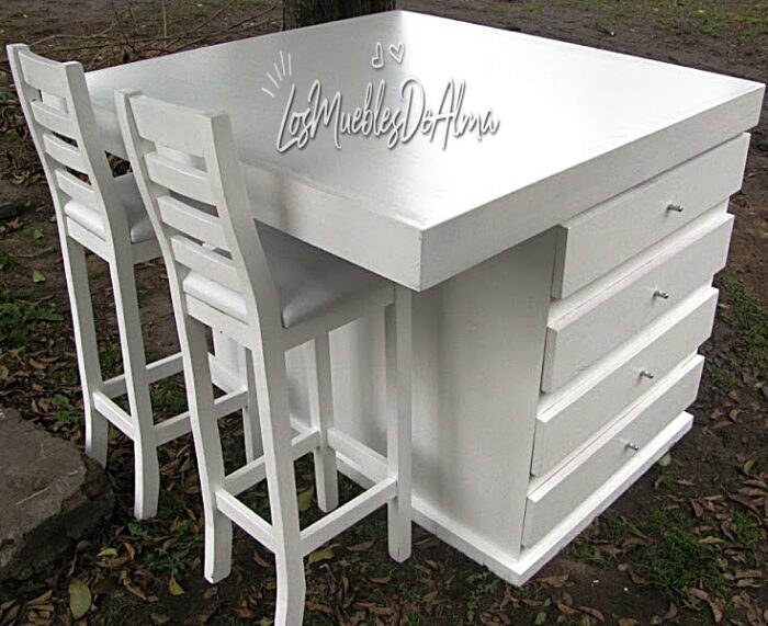 Isla Con Banquetas Vestidas - Imagen 4