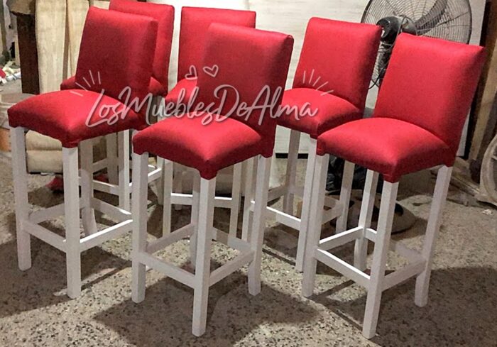 Banquetas Para Desayunadores Vestidas - Imagen 2