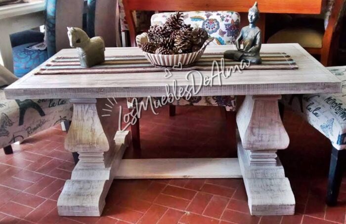Mesa Ratona Restoration De 80X60 Con Faldon - Imagen 6