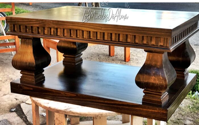 Mesa Ratona Restoration De 80X60 Con Faldon - Imagen 10