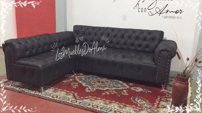 Chesterfiel Sillon En U Capitone - Imagen 4