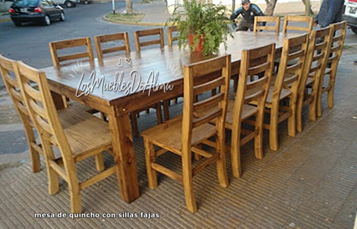 Mesa de 3,00x 1,20 +14 sillas a elección anatómicas - Imagen 5
