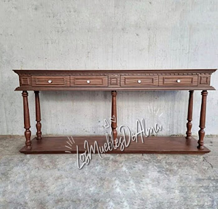 MESA DE ARRIME PATAS TORNEADAS - Imagen 2